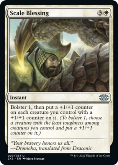 Scale Blessing Double Masters 2022 Magic card