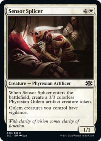 Sensor Splicer Double Masters 2022 Magic card