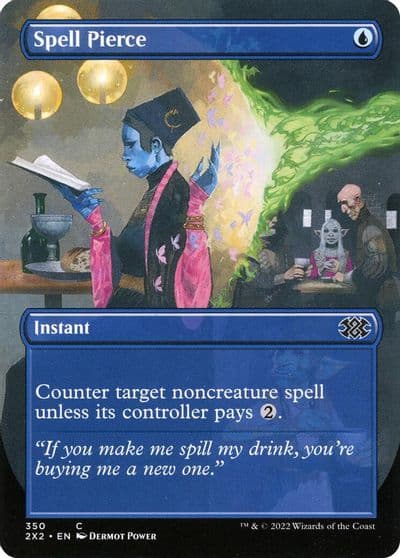 Spell Pierce Borderless Double Masters 2022 Magic card