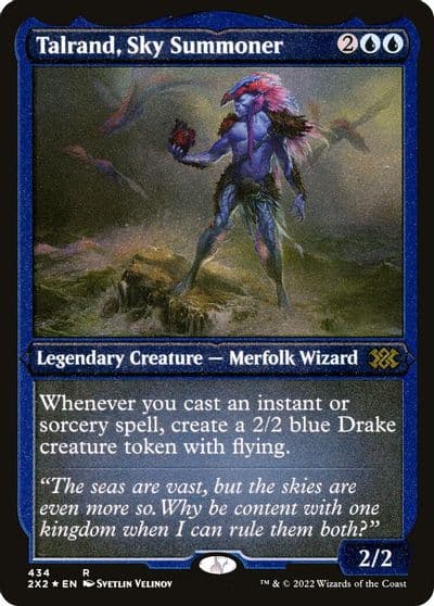 Talrand Sky Summoner Foil Etched Double Masters 2022 Magic card