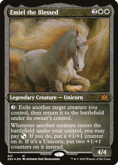 Emiel the Blessed Foil Etched Double Masters 2022 Magic card
