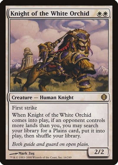 Knight of the White Orchid Shards of Alara Magic card