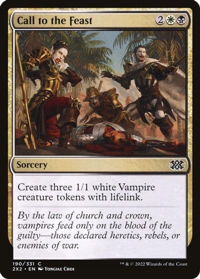 Call to the Feast Double Masters 2022 Magic card