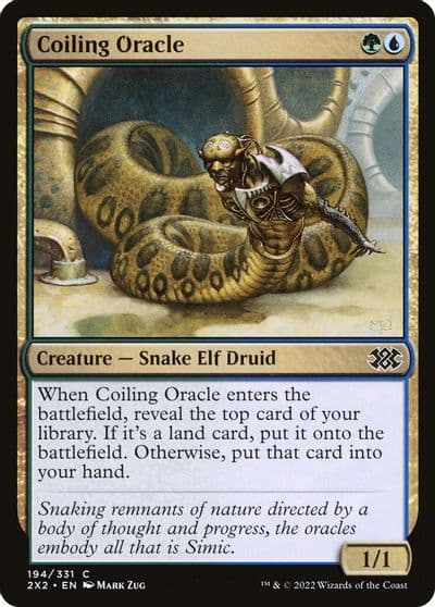 Coiling Oracle Double Masters 2022 Magic card