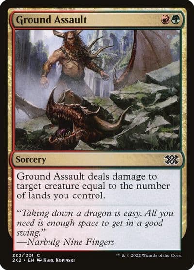 Ground Assault Double Masters 2022 Magic card