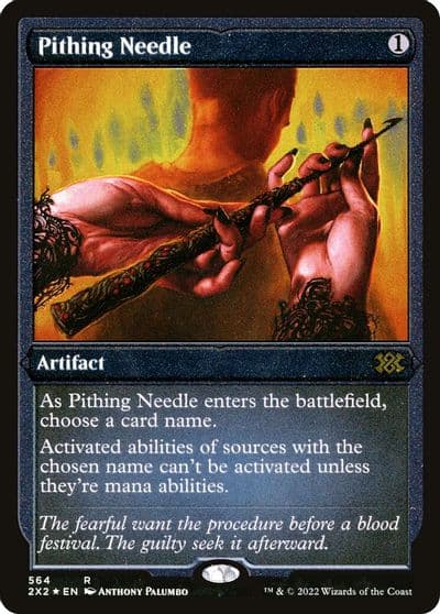 Pithing Needle Foil Etched Double Masters 2022 Magic card