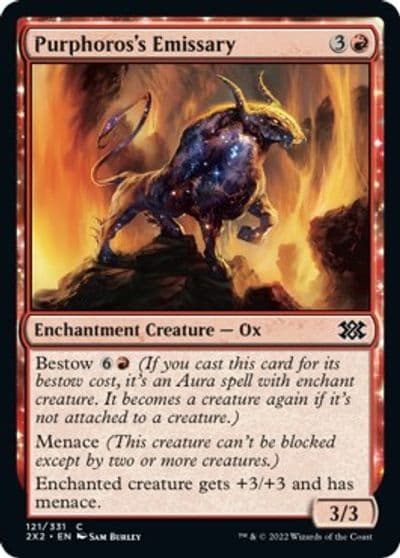 Purphoross Emissary Double Masters 2022 Magic card