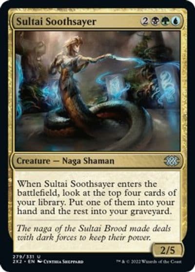 Sultai Soothsayer Double Masters 2022 Magic card