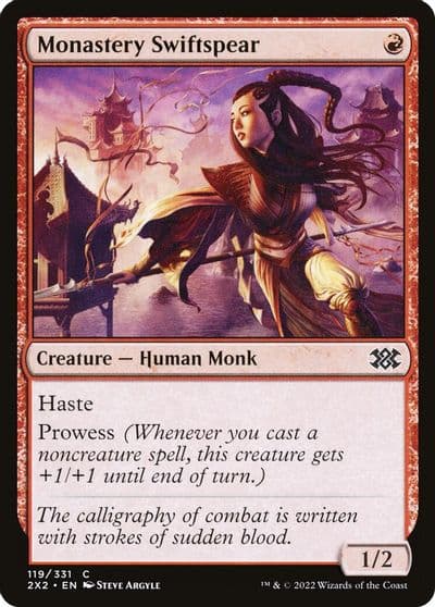 Monastery Swiftspear Double Masters 2022 Magic card