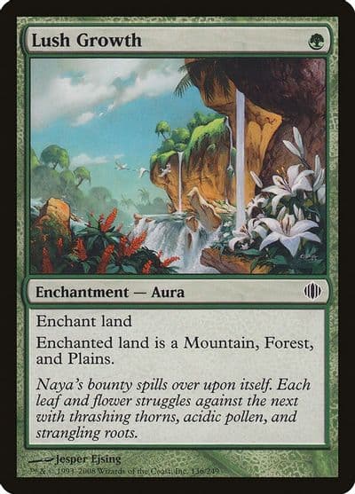 Lush Growth Shards of Alara Magic card