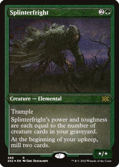 Splinterfright Foil Etched Double Masters 2022 Magic card