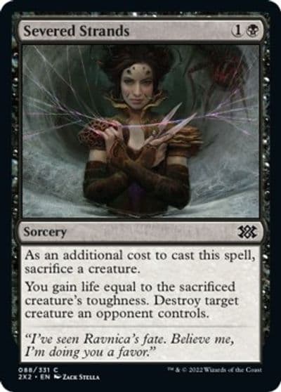 Severed Strands Double Masters 2022 Magic card