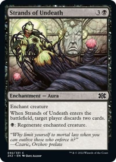 Strands of Undeath Double Masters 2022 Magic card