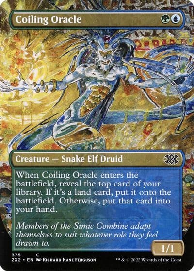 Coiling Oracle Borderless Double Masters 2022 Magic card