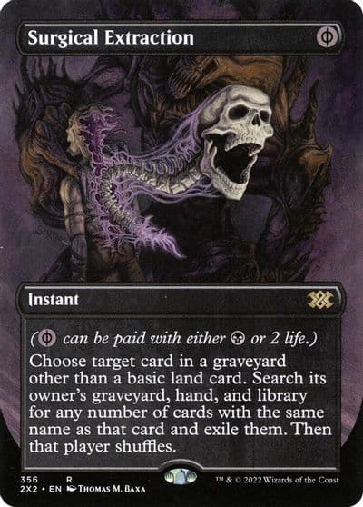 Surgical Extraction Borderless Double Masters 2022 Magic card