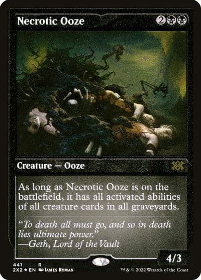 Necrotic Ooze Foil Etched Double Masters 2022 Magic card