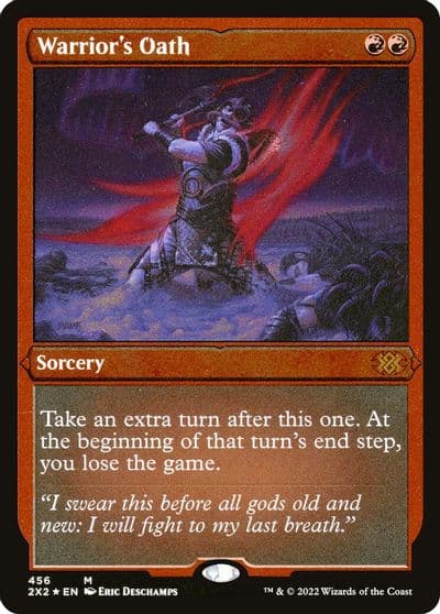 Warriors Oath Foil Etched Double Masters 2022 Magic card