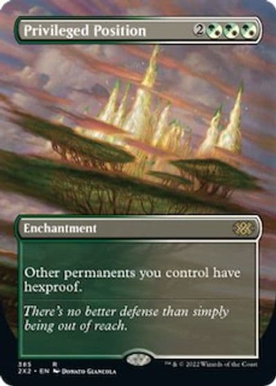 Privileged Position Borderless Double Masters 2022 Magic card
