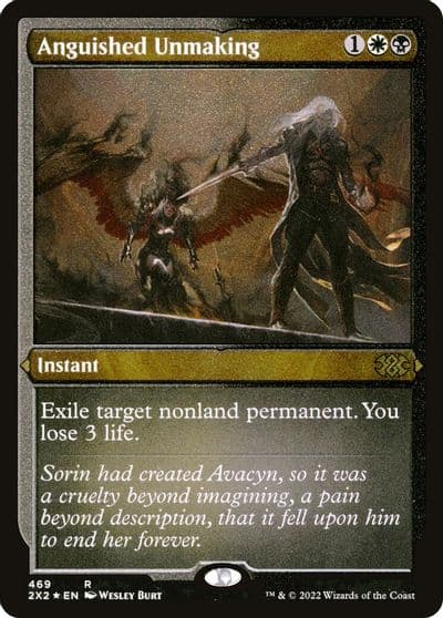 Anguished Unmaking Foil Etched Double Masters 2022 Magic card
