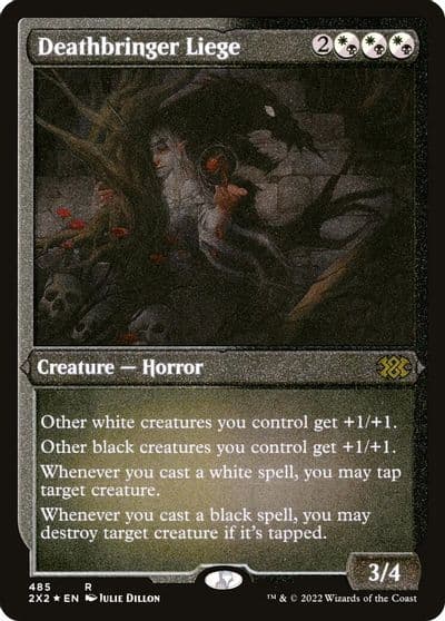 Deathbringer Liege Foil Etched Double Masters 2022 Magic card