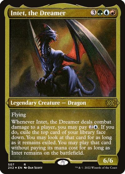 Intet the Dreamer Foil Etched Double Masters 2022 Magic card