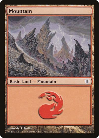 Mountain 242 Shards of Alara Magic card