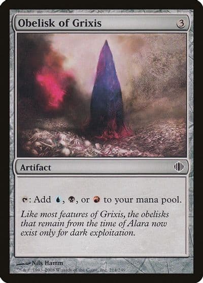 Obelisk of Grixis Shards of Alara Magic card