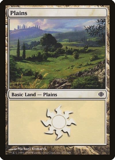 Plains 232 Shards of Alara Magic card
