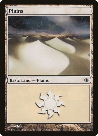 Plains 233 Shards of Alara Magic card