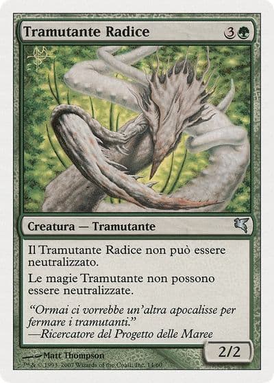 Root Sliver Italian Tramutante Radice Magic Encyclopedia 2005 (Salvat/Hachette) Magic card