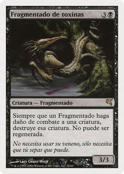 Toxin Sliver Spanish Fragmentado de toxinas Magic Encyclopedia 2005 (Salvat/Hachette) Magic card