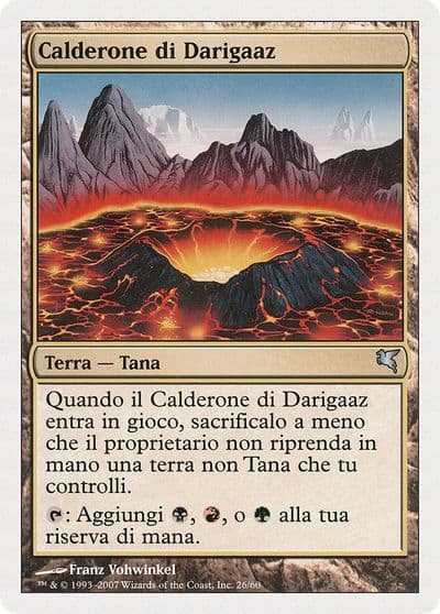 Darigaazs Caldera Italian Calderone di Darigaaz Magic Encyclopedia 2005 (Salvat/Hachette) Magic card