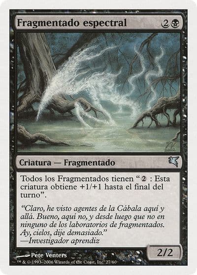 Spectral Sliver Spanish Fragmentado espectral Magic Encyclopedia 2005 (Salvat/Hachette) Magic card