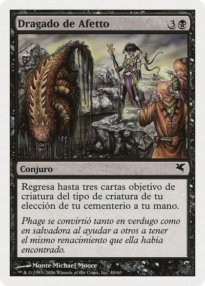 Aphetto Dredging Spanish Dragado de Afetto Magic Encyclopedia 2005 (Salvat/Hachette) Magic card