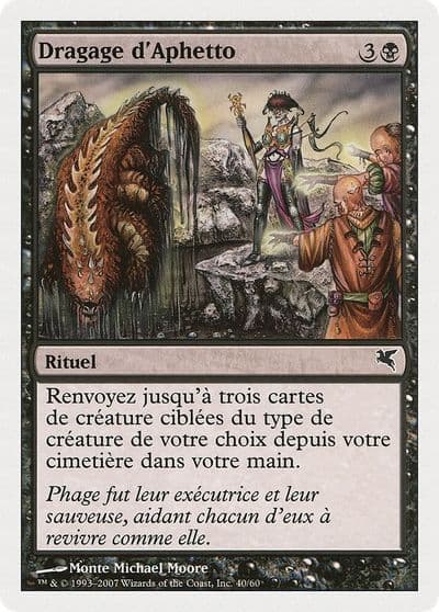 Aphetto Dredging French Dragage dAphetto Magic Encyclopedia 2005 (Salvat/Hachette) Magic card