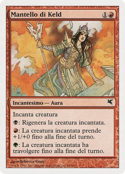 Keldon Mantle Italian Mantello di Keld Magic Encyclopedia 2005 (Salvat/Hachette) Magic card