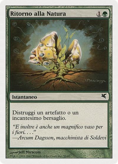 Naturalize Italian Ritorno alla Natura Magic Encyclopedia 2005 (Salvat/Hachette) Magic card