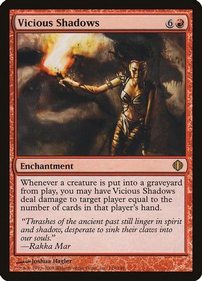 Vicious Shadows Shards of Alara Magic card