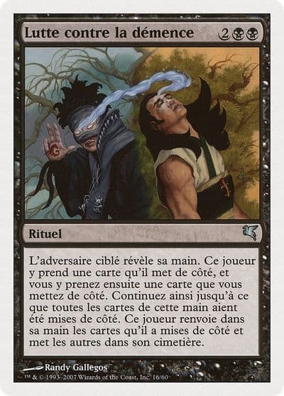 Struggle for Sanity French Lutte contre la demence Magic Encyclopedia 2005 (Salvat/Hachette) Magic card