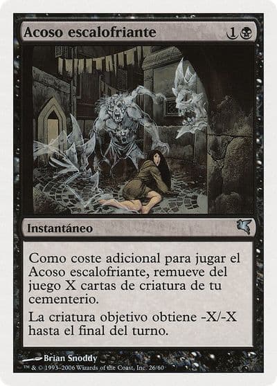 Chill Haunting Spanish Acoso escalofriante Magic Encyclopedia 2005 (Salvat/Hachette) Magic card
