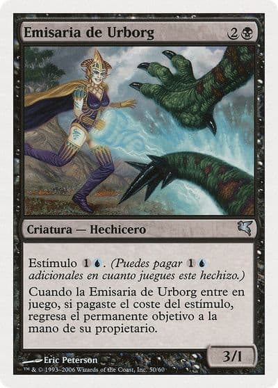Urborg Emissary Spanish Emisaria de Urbog Magic Encyclopedia 2005 (Salvat/Hachette) Magic card