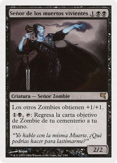 Lord of the Undead Spanish Senor de los muertos vivientes Magic Encyclopedia 2005 (Salvat/Hachette) Magic card