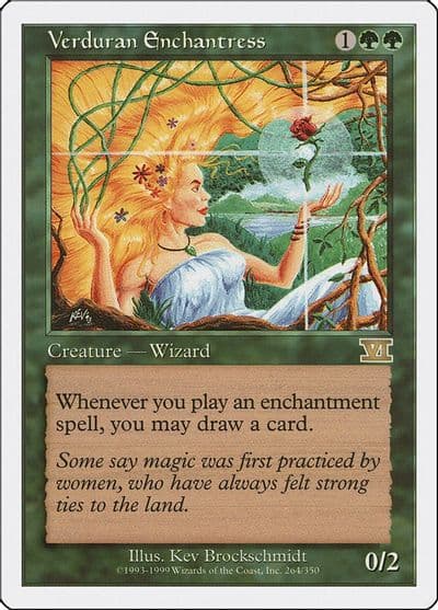 Verduran Enchantress Classic Sixth Edition Magic card