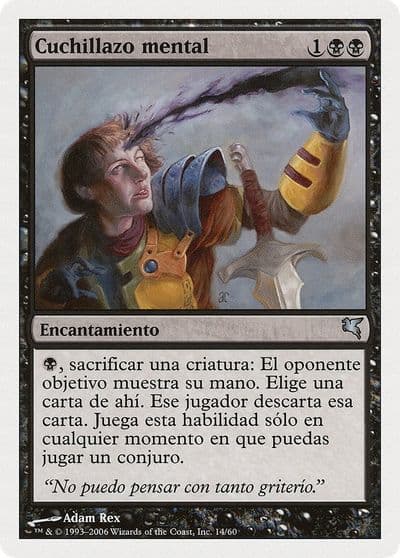 Mind Slash Spanish Cuchillazo mental Magic Encyclopedia 2005 (Salvat/Hachette) Magic card
