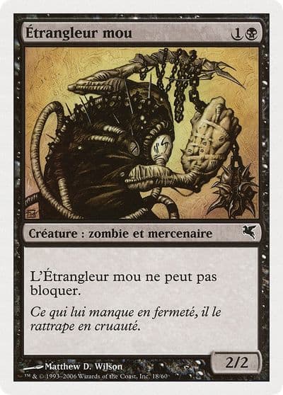 Spineless Thug French Etrangleur mou Magic Encyclopedia 2005 (Salvat/Hachette) Magic card