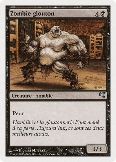 Gluttonous Zombie French Zombie glouton Magic Encyclopedia 2005 (Salvat/Hachette) Magic card