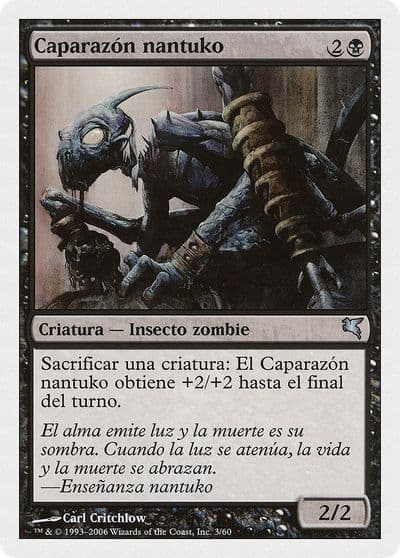 Nantuko Husk Spanish Caparazon nantuko Magic Encyclopedia 2005 (Salvat/Hachette) Magic card