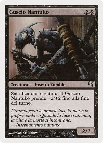 Nantuko Husk Italian Guscio Nantuko Magic Encyclopedia 2005 (Salvat/Hachette) Magic card