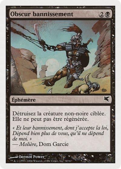 Dark Banishing French Obscur bannissement Magic Encyclopedia 2005 (Salvat/Hachette) Magic card