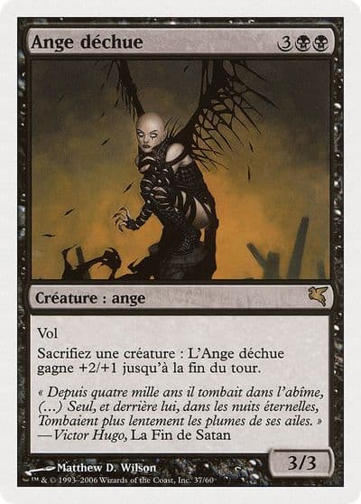 Fallen Angel French Ange dechue Magic Encyclopedia 2005 (Salvat/Hachette) Magic card